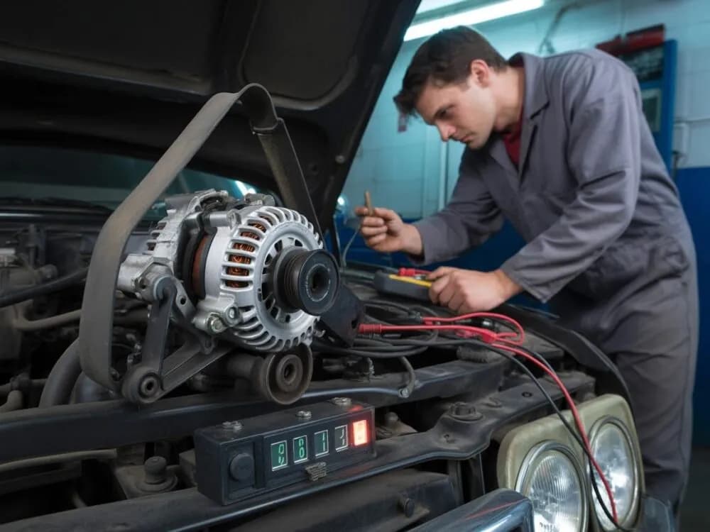 Czerwona kontrolka? Objawy uszkodzonego alternatora i koszty naprawy